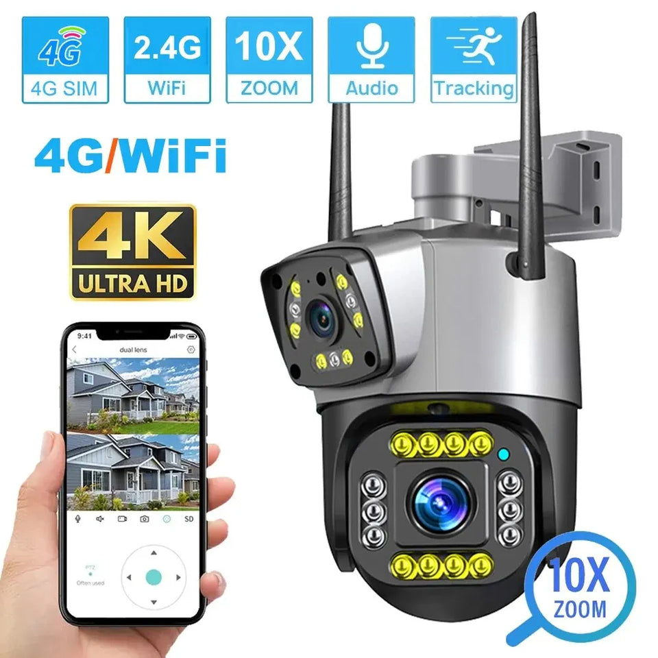 🎥📸 CAMARA INTELIGENTE FULL HD V380🔥- GIRO AUTOMATICO Y SENSOR DE MOVIMIENTO🏃‍♂️👁👀