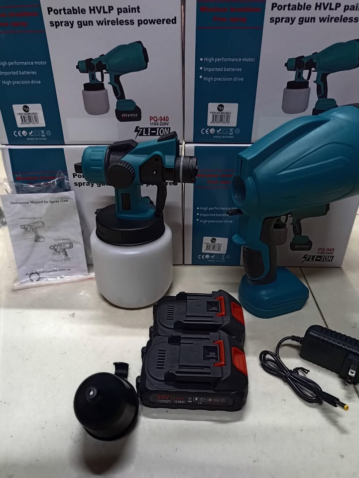 👉PULVERIZADOR DE PINTURA PORTÁTIL INALAMBRICA 850W🎉✨ 2 BATERIAS