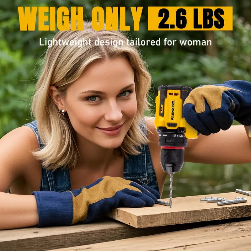 👷‍♂️TALADRO PERCUTOR /ATORNILLADOR + SET 32 PIEZAS  😱😱