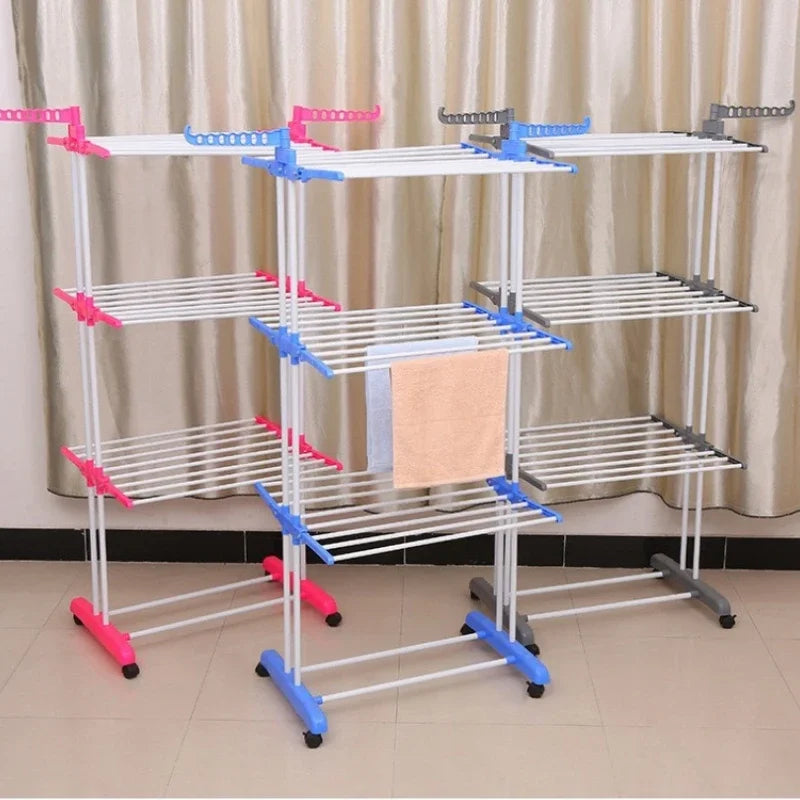 😱🧺TENDEDERO MOVIL DE 4 NIVELES 👗🧦👔🥼👜🥾👠