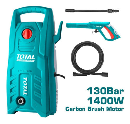 HIDROLAVADORA 1400W ELÉCTRICA INDUSTRIAL CARWASH TOTAL