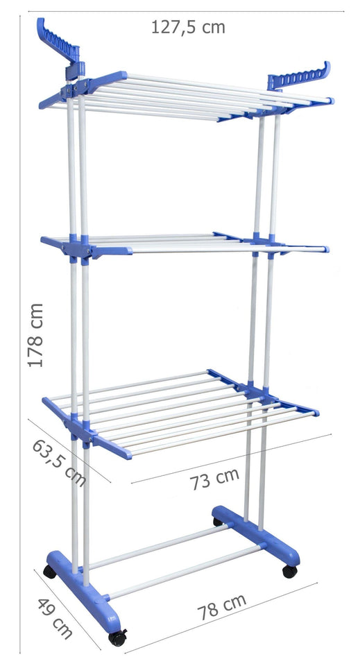 😱🧺TENDEDERO MOVIL DE 4 NIVELES 👗🧦👔🥼👜🥾👠